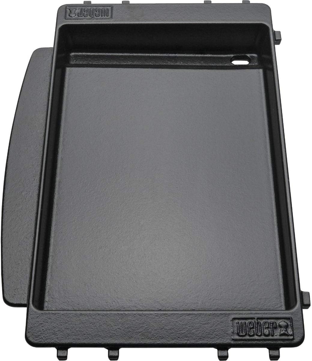 Weber Grill Griddle - Porcelain-Enameled Cast Iron, Superior Heat Retention, Non-Stick | Fits Spirit Grills (2016-2025)
