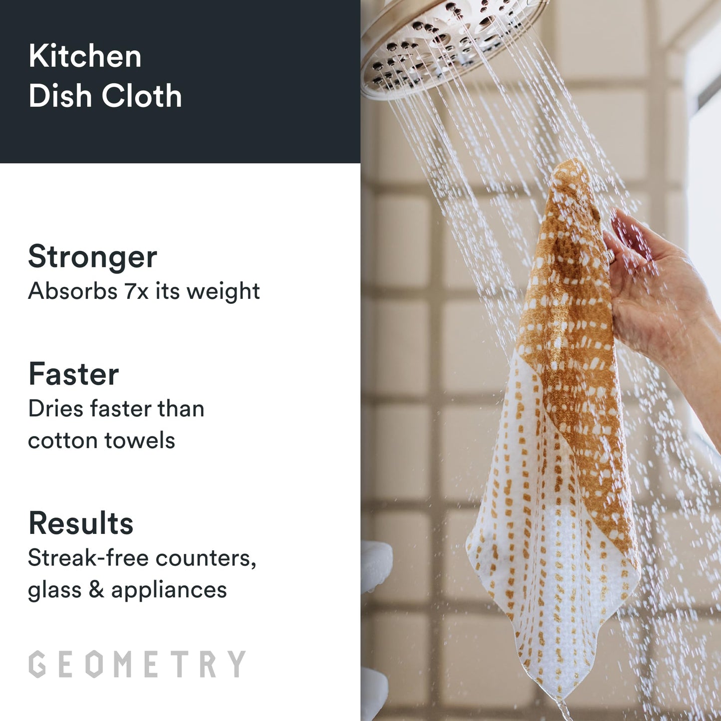 GEOMETRY Kitchen Tea Towels - Quick Dry Microfiber Dish Towels for Kitchen Roses for You, 18" x 30" 2-Pack