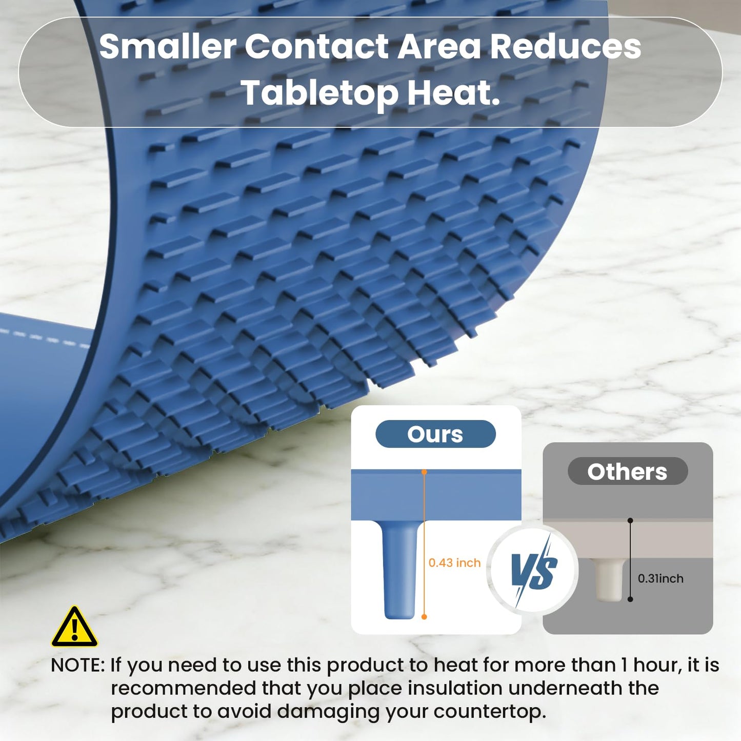 Warming Mat for Food, 24"x15" Food Warming Mat 6 Temperature & Timer Settings Upgrade Graphene Fast Full Surface Heating-Versatile Food Warmer for Gatherings, Parties, Everyday Use-Fruit Frost Blue