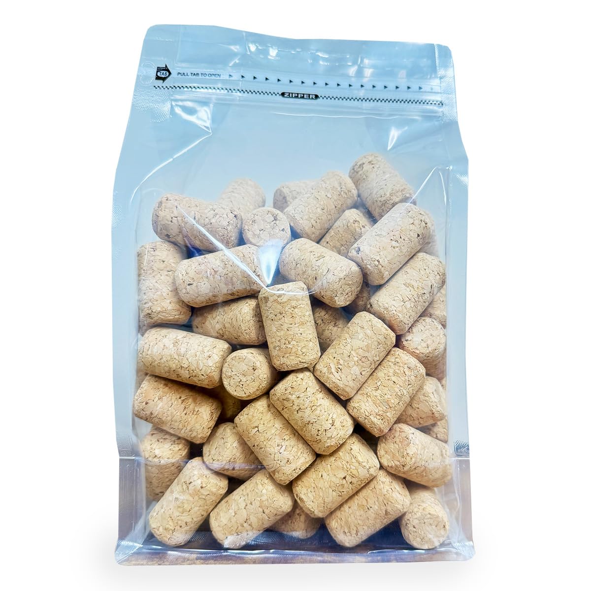 ABC Cork Co. 100 Corks in a Bag- Made in Portugal (38 x 22#8 Short, Agglomerated Deluxe) - 100 Pack
