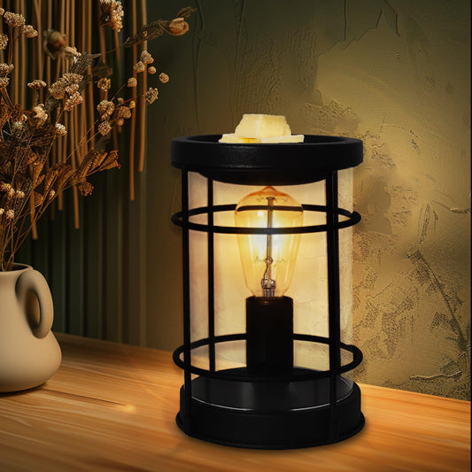 LIFFY Electric Wax Fragrance Warmer - Wax Warmer for Scented Wax - Adjustable Brightness, Regular Shutdown and 2 Edison Bulbs Replacement, Wax Melter for Home Decor Office, Birthday Gifts for Women