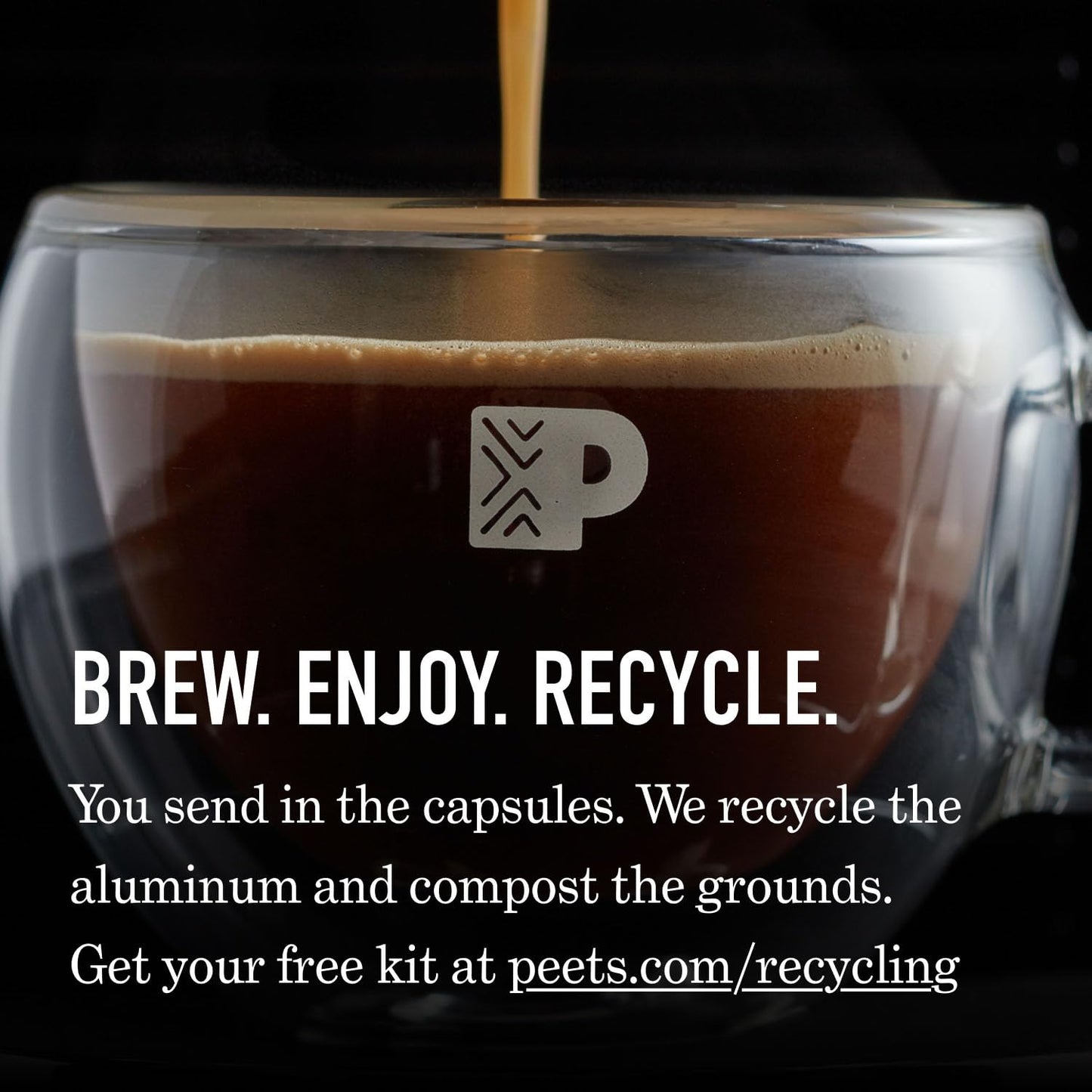 Peet's Coffee Dark Roast Espresso Capsules - Variety Pack for Nespresso | Intensity 8-11, 80 Count
