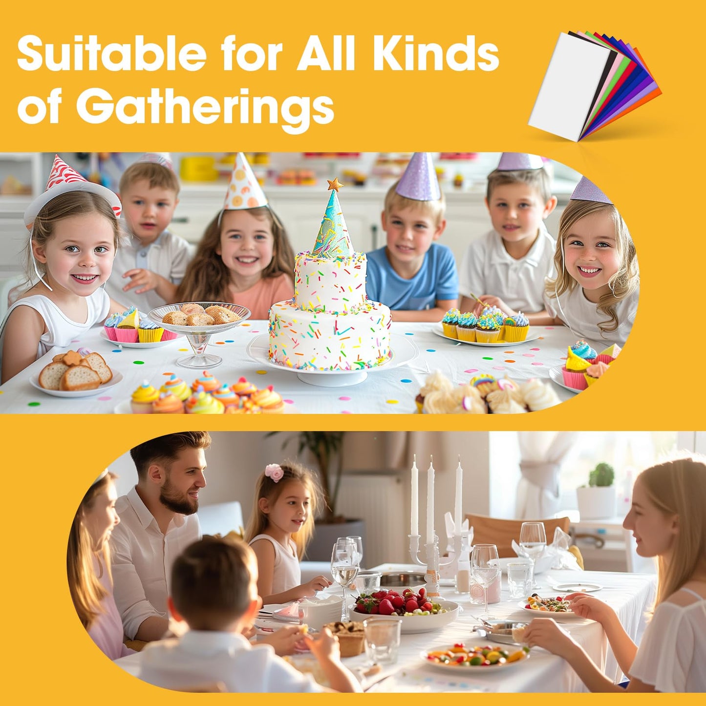 Niuara White Plastic Table Cloth - 16 Pack 54" × 108" Rectangle Disposable Tablecloths for 6FT Tables, Waterproof Table Cover for Party, Holiday & Gathering Use