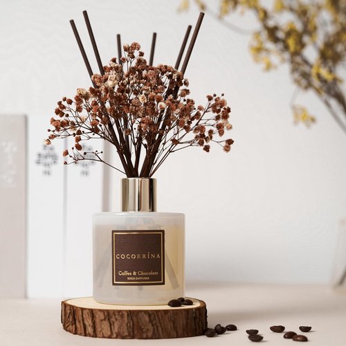 Cocorrína Reed Diffuser Set - Coffee & Chocolate Scented Home Fragrance | Perfect for Bathroom Decor