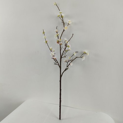 ARTIFIPLANT Plum Blossom Flowers Artificial,6Pcs White Cherry Blossom Branches,Faux Branches,White Cherry Blossom Flowers Artificial for Home Decor…