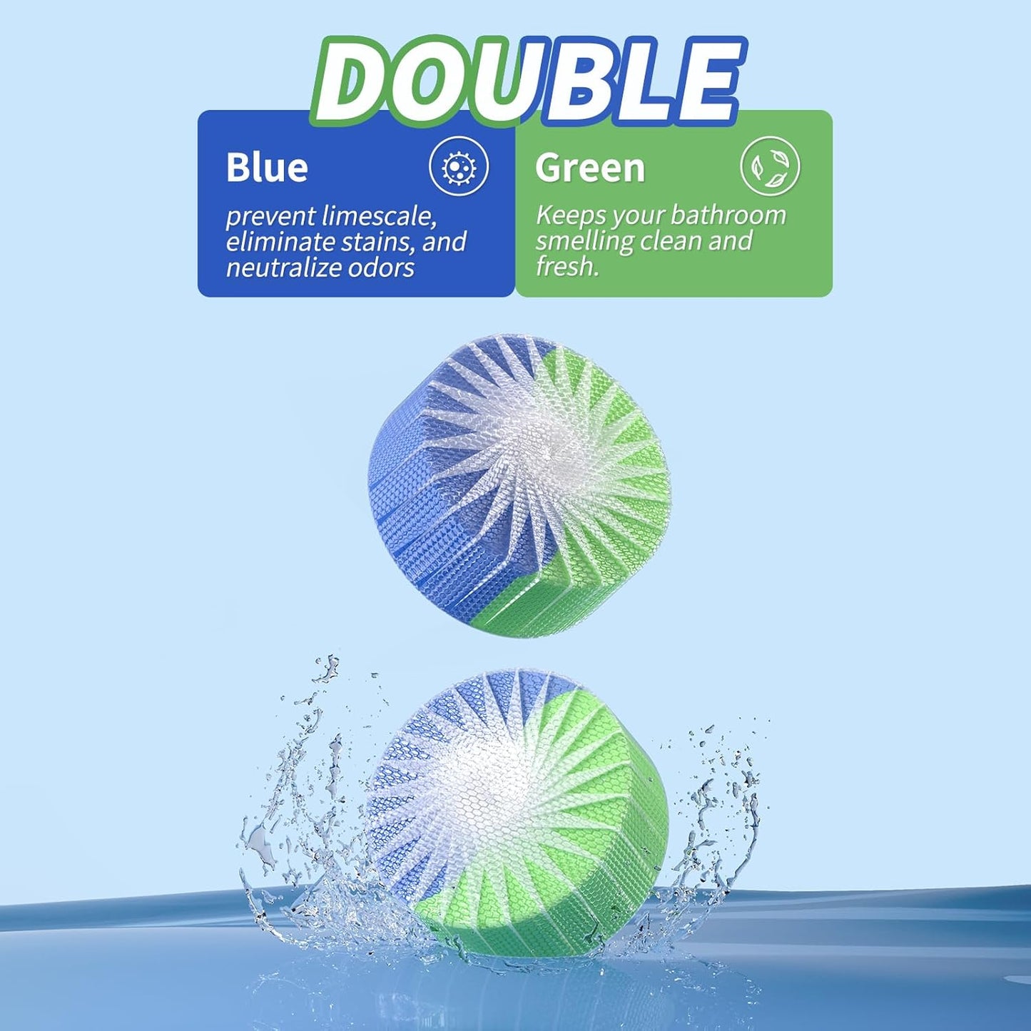 Skiennix Automatic Toilet Bowl Cleaner Tablets - Powerful Bathroom Tank Cleaner | 12-Pack