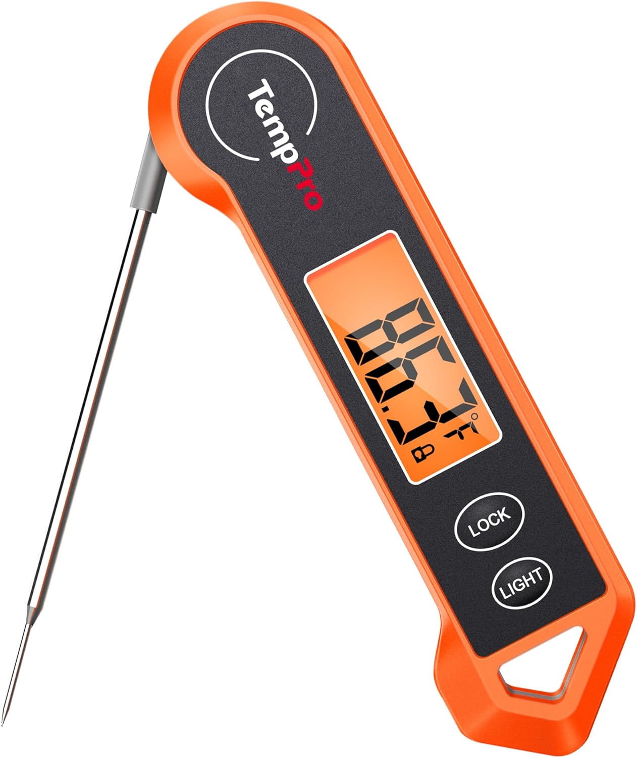 ThermoPro Digital Instant Read Meat Thermometer - Waterproof Kitchen Cooking Tool with Ambidextrous Backlit | Perfect for BBQ, Grill, Smoker, and Candy