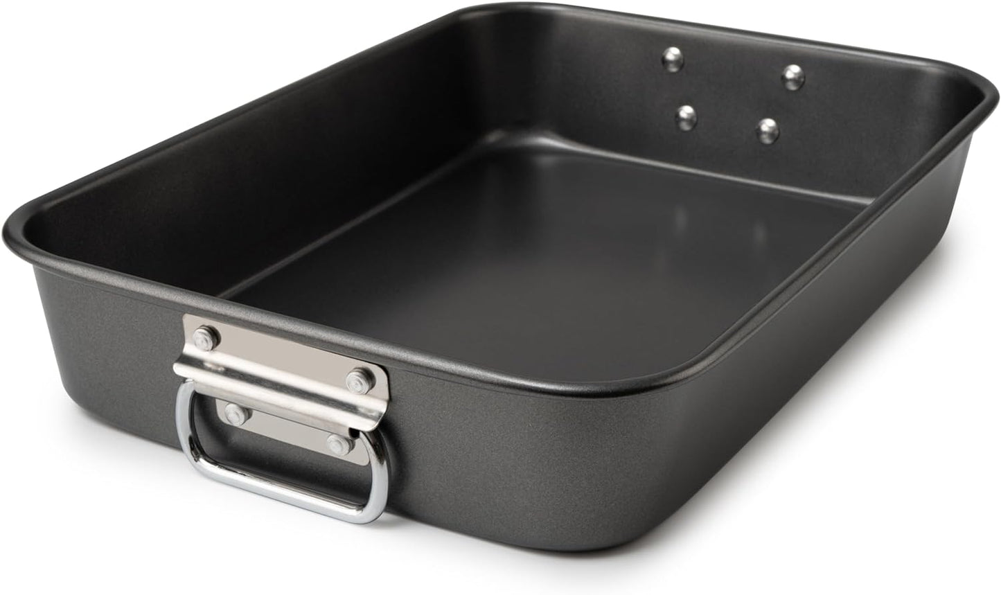 Tiawudi Lasagna Pan - Nonstick Deep Baking Dish with Handles | 15x10x3 Inch Heavy Duty Roasting Pan