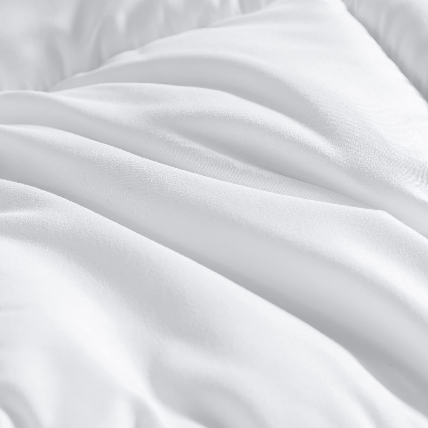 Winter Extra Warm White King Size Down Alternative Comforter, Heavyweight All Season Fiberfill Comforter Duvet Insert 106x90 with Corner Tabs - Ultra Soft Brushed Microfiber Shell