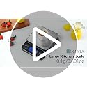 BOMATA Black Large Digital Kitchen Scale 0.1g Precision 11lb Baking Food Weighing