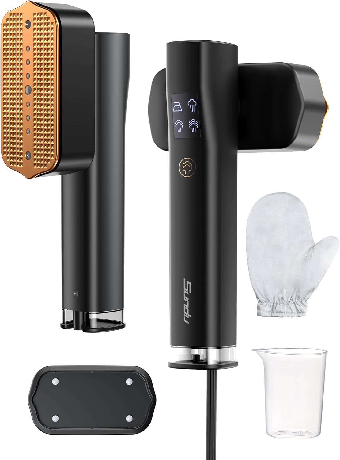 Sundu Portable 2-in-1 Travel Steamer & Iron - Fast 15s Heat-Up, 100ml Tank, 1200W Power | Gray