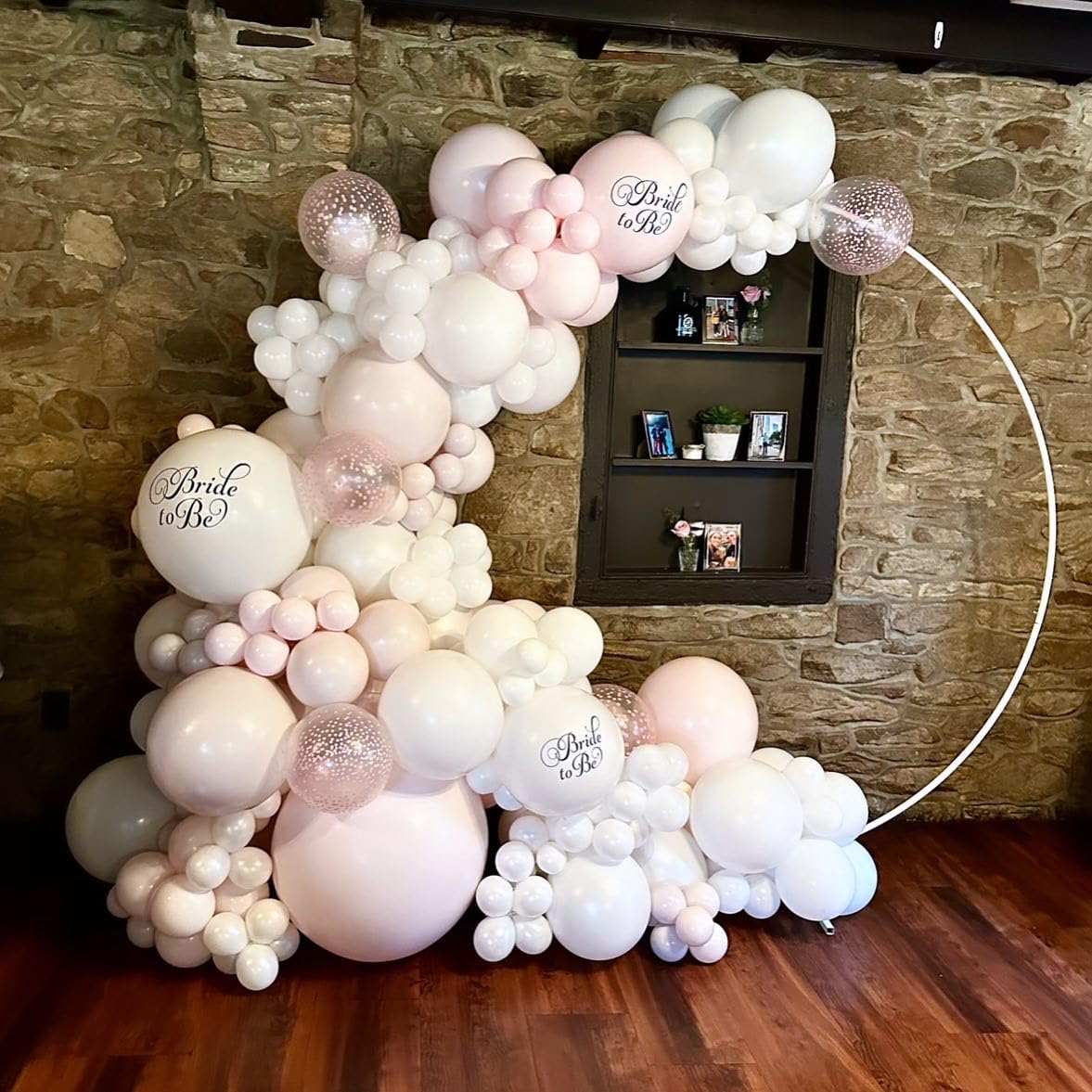 Skiennix White Double Stuffed Balloons - 115 Pcs in 5/10/12/18" Sizes | Perfect for Birthday & Wedding Decor