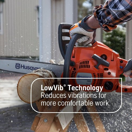 Husqvarna 120 Mark III Gas Chainsaw - 38cc X-Torq Engine | 16-Inch Blade for Efficient Wood Cutting
