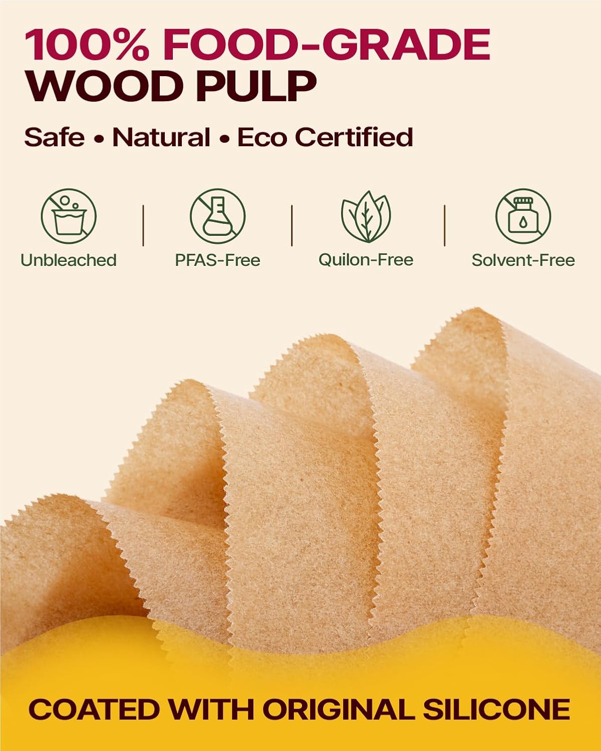 Katbite Air Fryer Liners - 100PCS Thick Disposable Parchment Paper for Ninja Dual Air Fryer | 8x5.5'' Rectangle