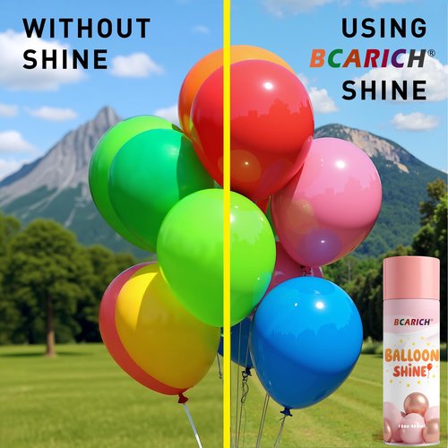 Balloon Shine Spray, 15oz High Shine Spray for Latex and Foil Balloon to Last Longer, Waterproof, Antioxidant, Instant Shiny Effect for Indoor and Outdoor Decoration