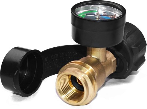 DOZYANT Propane Tank Gauge - Leak Detector with Type 1 Connection | 2-Pack for 5lb-40lb Tanks