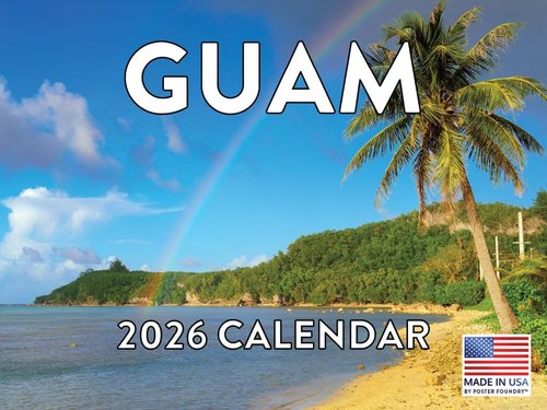 Guam Calendar 2026 Wall - Scenic Monthly Souvenirs | American-Made Gifts for Home Decor