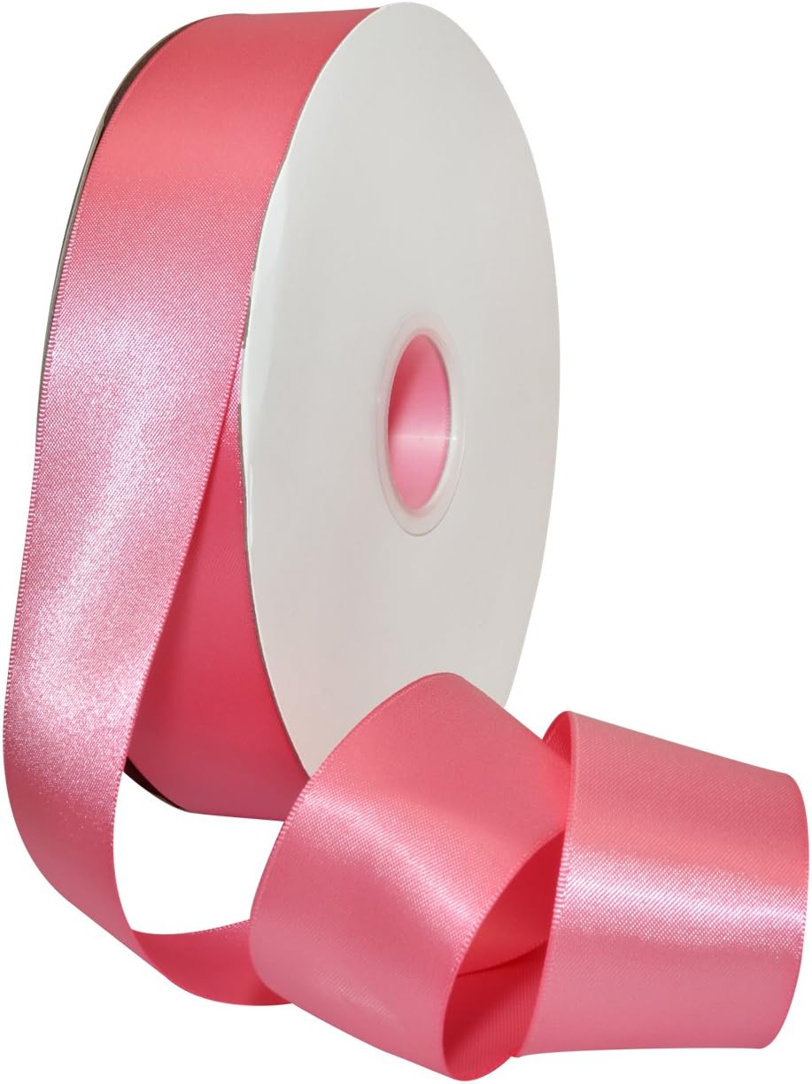 Rosy Mauve Double Face Satin Ribbon 3/8" x 100 YD - Perfect for Gift Wrapping, Crafts & Weddings