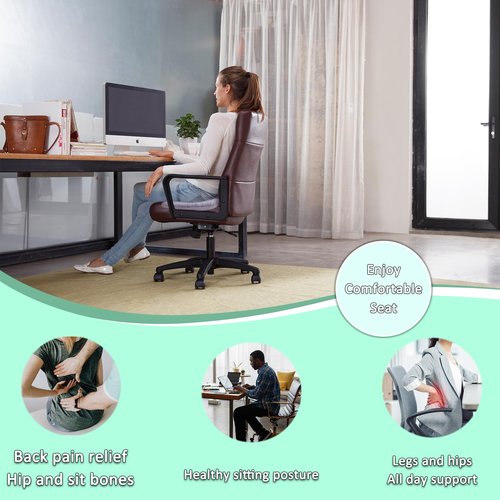 Hshbxd Donut Pillow for Tailbone Pain Relief, Wheelchair Cushion for Hemorrhoids and Bed Sores, Pregnancy, Donut Pillow Suitable for Office, Long Travel, Car and Home Sofa (Lake Blue)