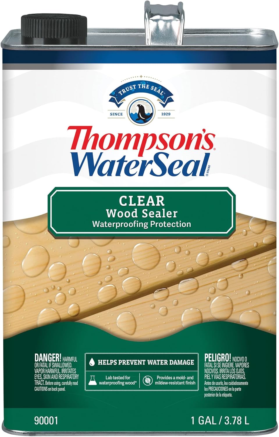 Thompson's WaterSeal Clear Wood Sealer - Premium Protection for Wood Surfaces | 1 Gallon