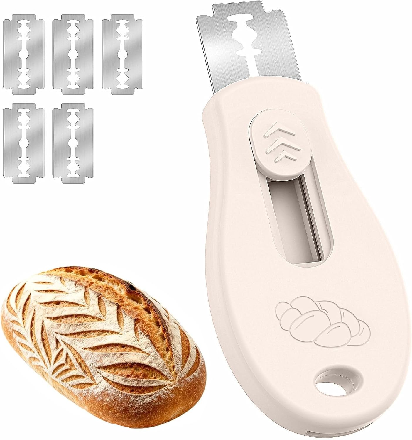 Skiennix Bread Lame Sourdough Scoring Tool Set - Includes Oven Mitts, Towels & Pot Holders