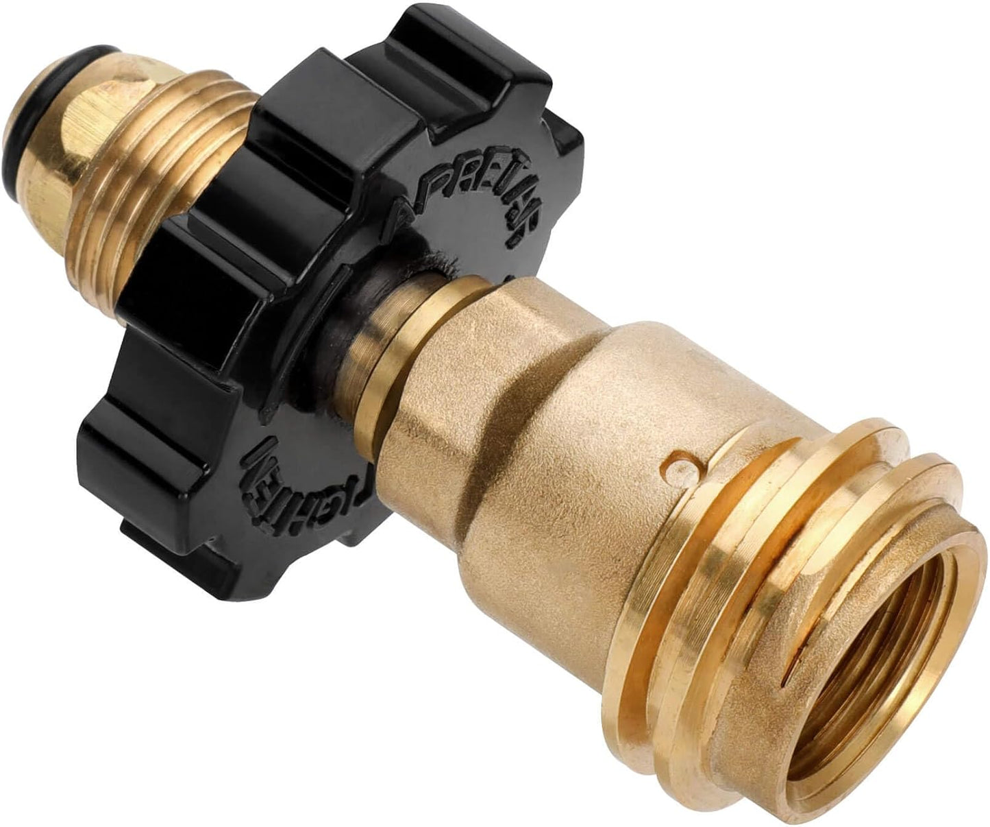 Skiennix 100lb Propane Tank Adapter - Universal POL to QCC1 Conversion | Durable Solid Brass Design