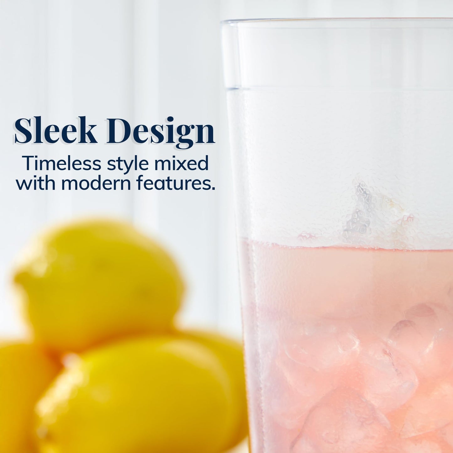 US Acrylic Café Plastic Reusable Tumblers (Set of 12) 32-ounce Iced-Tea Cups Clear | Value Set of Restaurant Style Drinking Glasses, Stackable, BPA-free, Made in the USA | Top-rack Dishwasher Safe