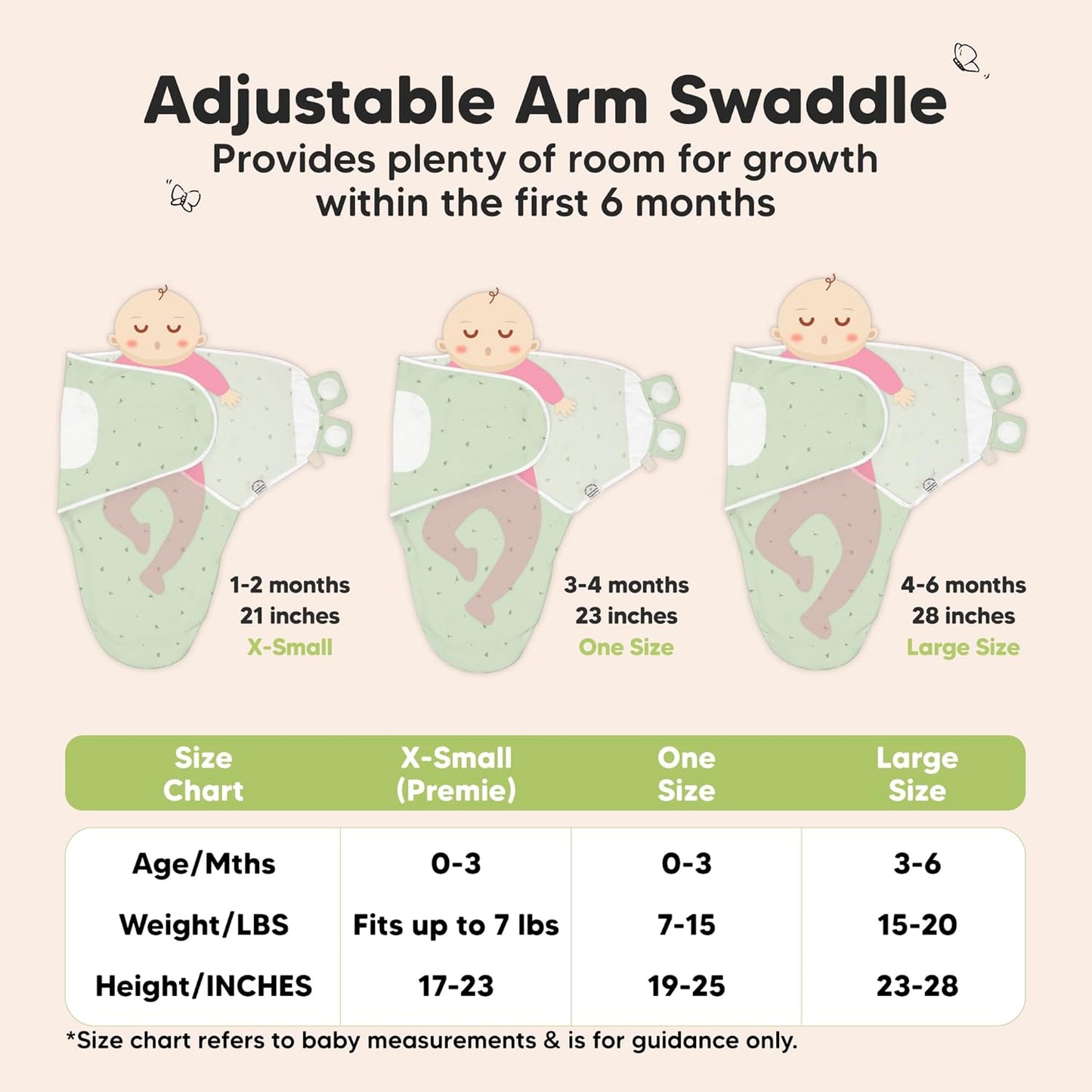 Organic Baby Swaddle Sleep Sacks by 3-Pack | Soft & Snug for Newborns 0-3 Months | Adorable Bunnies Design