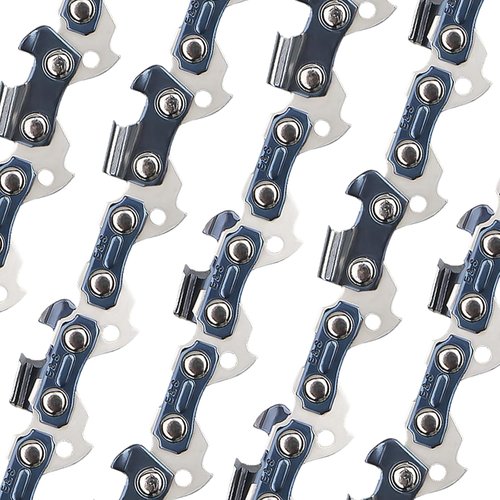 E & S 8-Inch Chainsaw Chain - 3/8" LP Pitch | .043" Gauge | 33 Drive Links | Semi-Chisel Compatibility