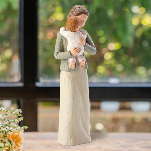 Hensonever Grandma Figurines - Hand-Painted Grandmother & Grandchild Sculptures | Perfect Birthday Gifts