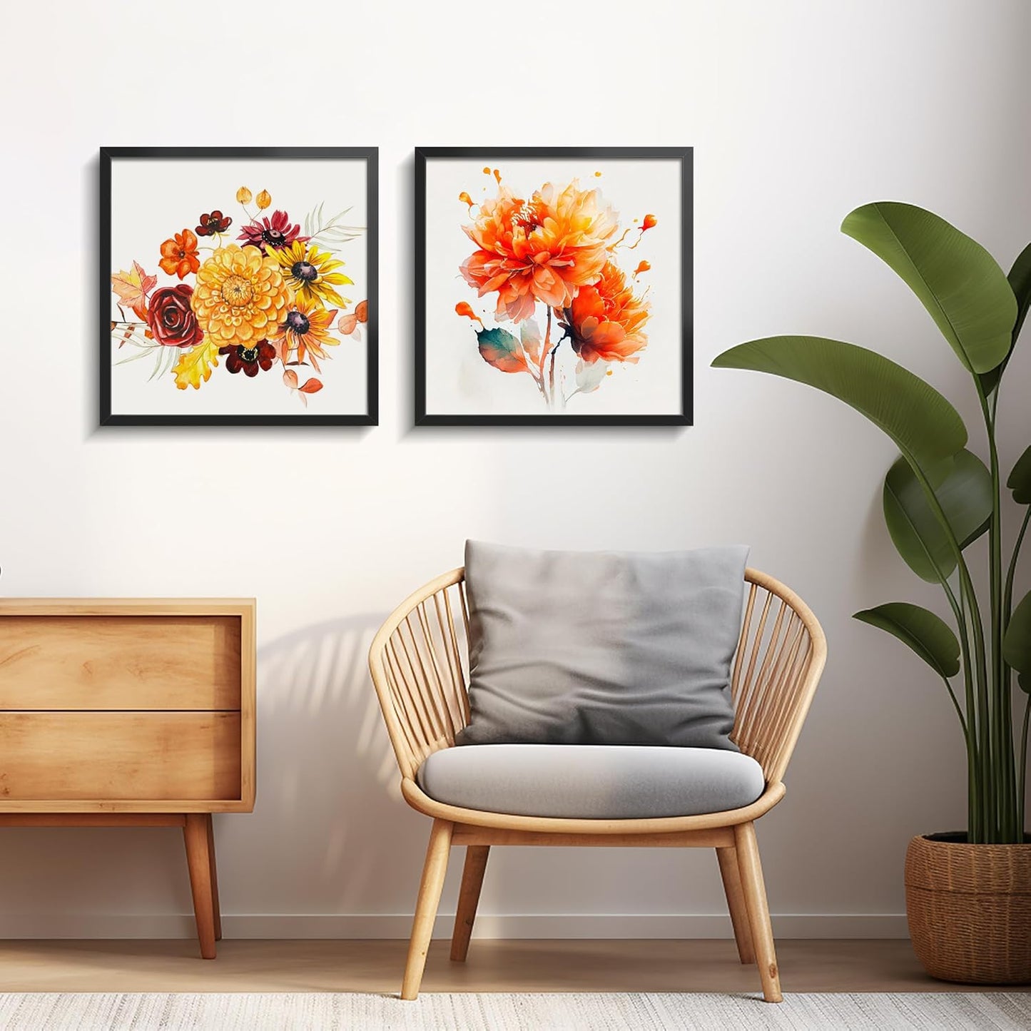 LaVie Home 16x16 Picture Frame - Classic Black Wall Display Frame with HD Plexiglas | Versatile Vertical or Horizontal Use