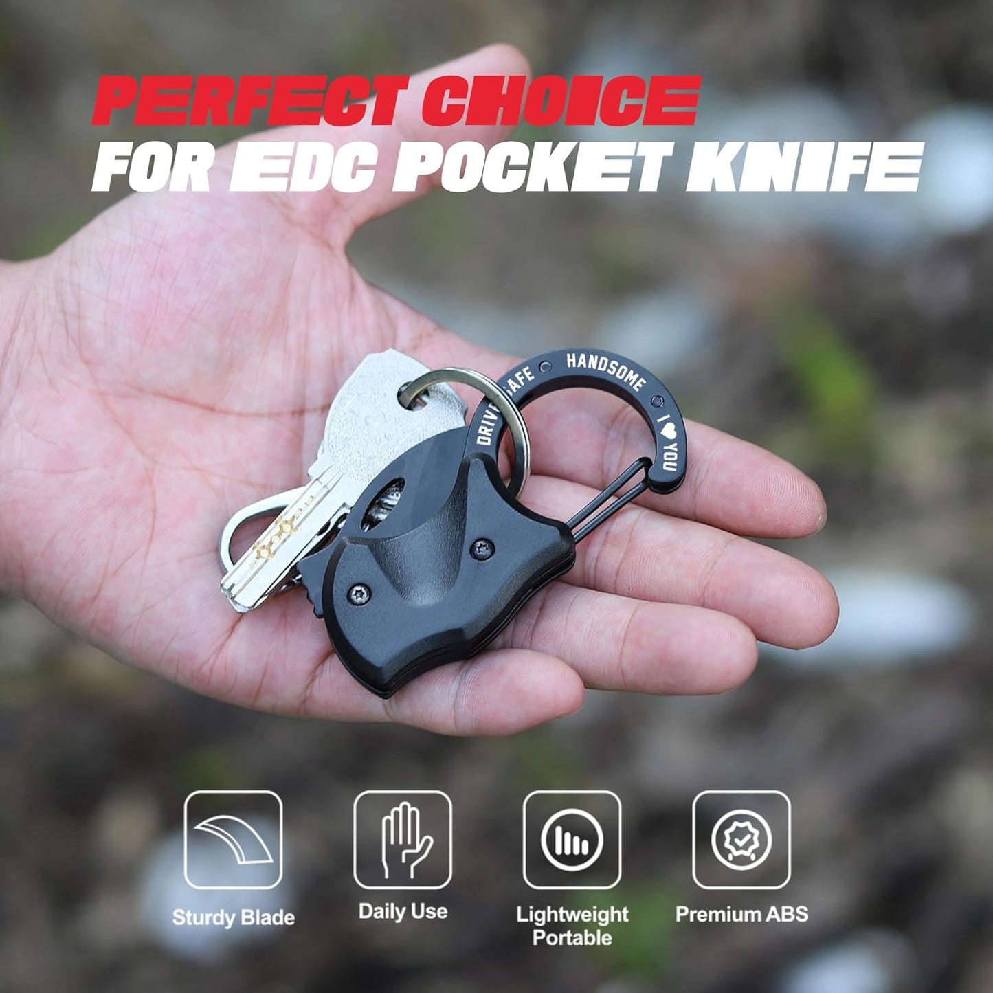 ZAVIT EDC Keychain - Drive Safe Anniversary Gift for Him | Romantic Birthday & Valentine's Day Present