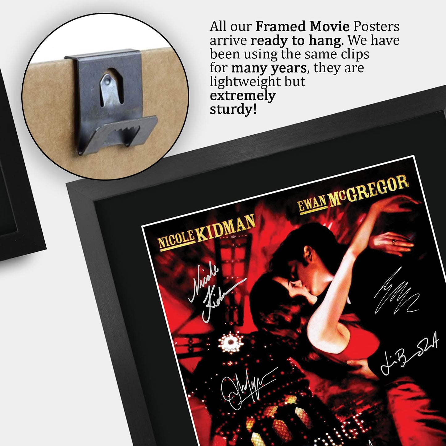 HWC Trading Moulin Rouge Gifts Printed Signed Autograph Picture for Movie Memorabilia Fans - 16" x 12" Framed