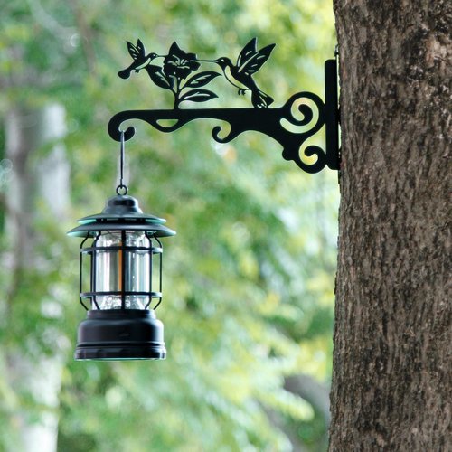Elegant Bird Pattern Wall Hooks | Rust-Resistant Metal Plant Hangers - 10 Inch for Indoor & Outdoor Use