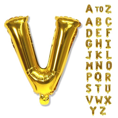 Gold Alphabet Balloons, 40 Inch Custom Name Balloons, Self Inflating Helium Foil Letters for Men Birthday Party Decorations