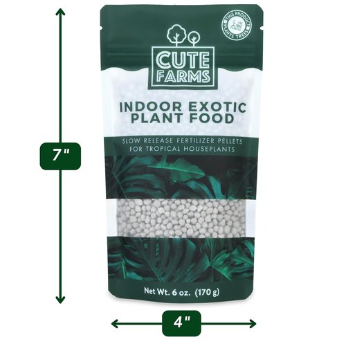 Cute Farms Indoor & Outdoor Slow Release Fertilizer Pellets - All-Purpose (6 oz) Resealable Bag