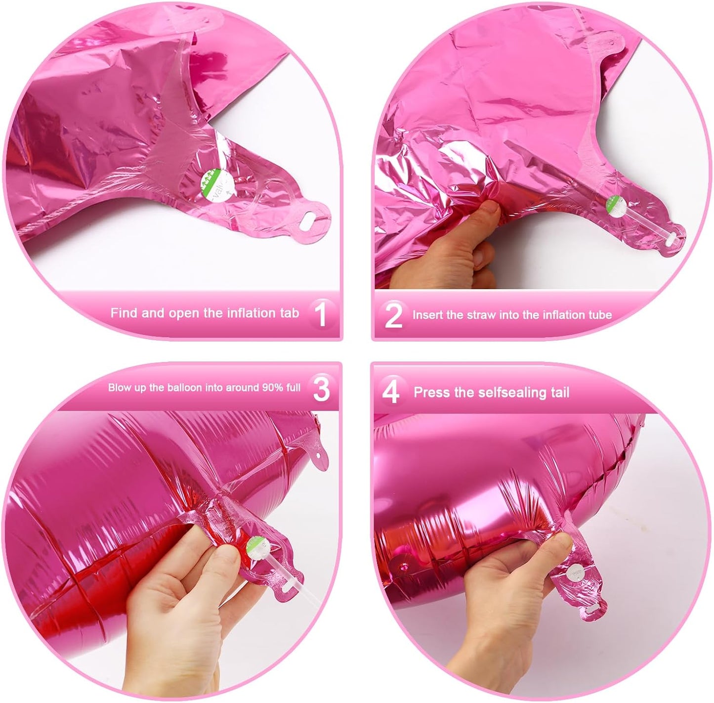 Pink Number 1 Balloon - 40 Inch Foil Birthday Decoration for Boys & Girls | Perfect for 1st, 10th, 11th, 12th, 16th, 18th Celebrations