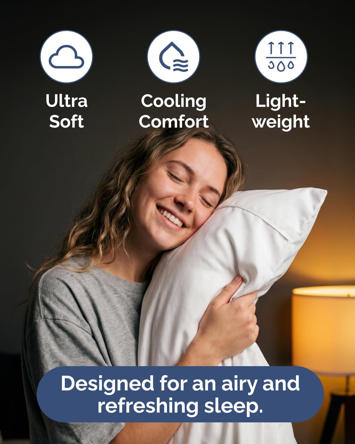 Skiennix Lightweight Twin Bed Sheet Set - Cooling Soft Breathable Bedding | 3-Piece with Deep Pockets - White