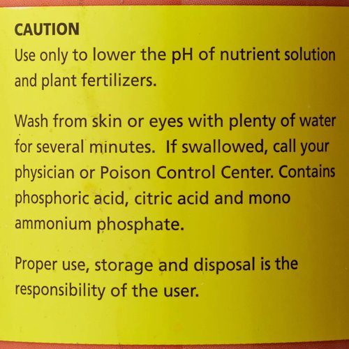 General Hydroponics HGC722120 Liquid Premium Buffering for pH Stability, Quart, Orange