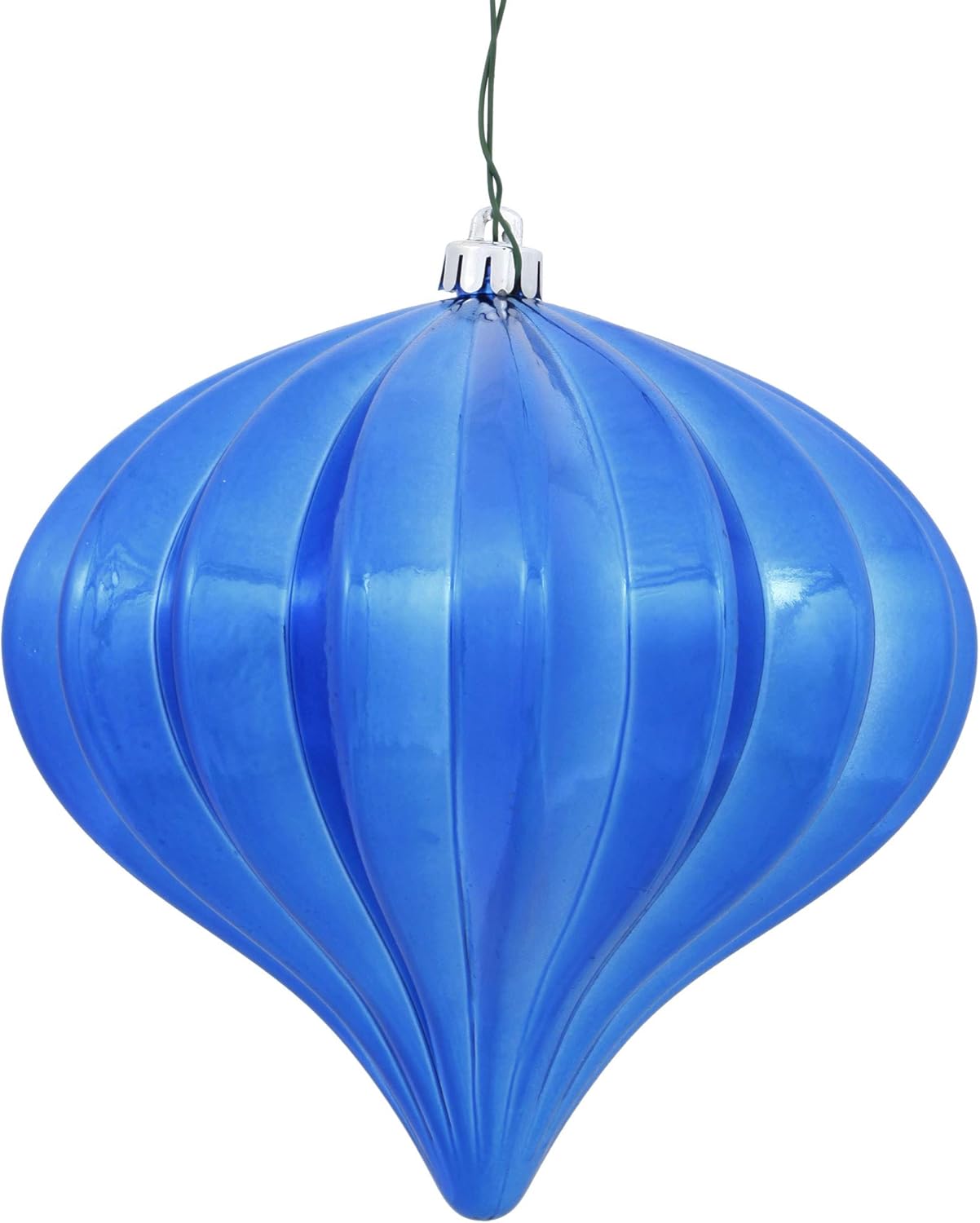 Burnished Orange Matte Onion Christmas Ornaments - UV Treated, Set of 3 by Vickerman