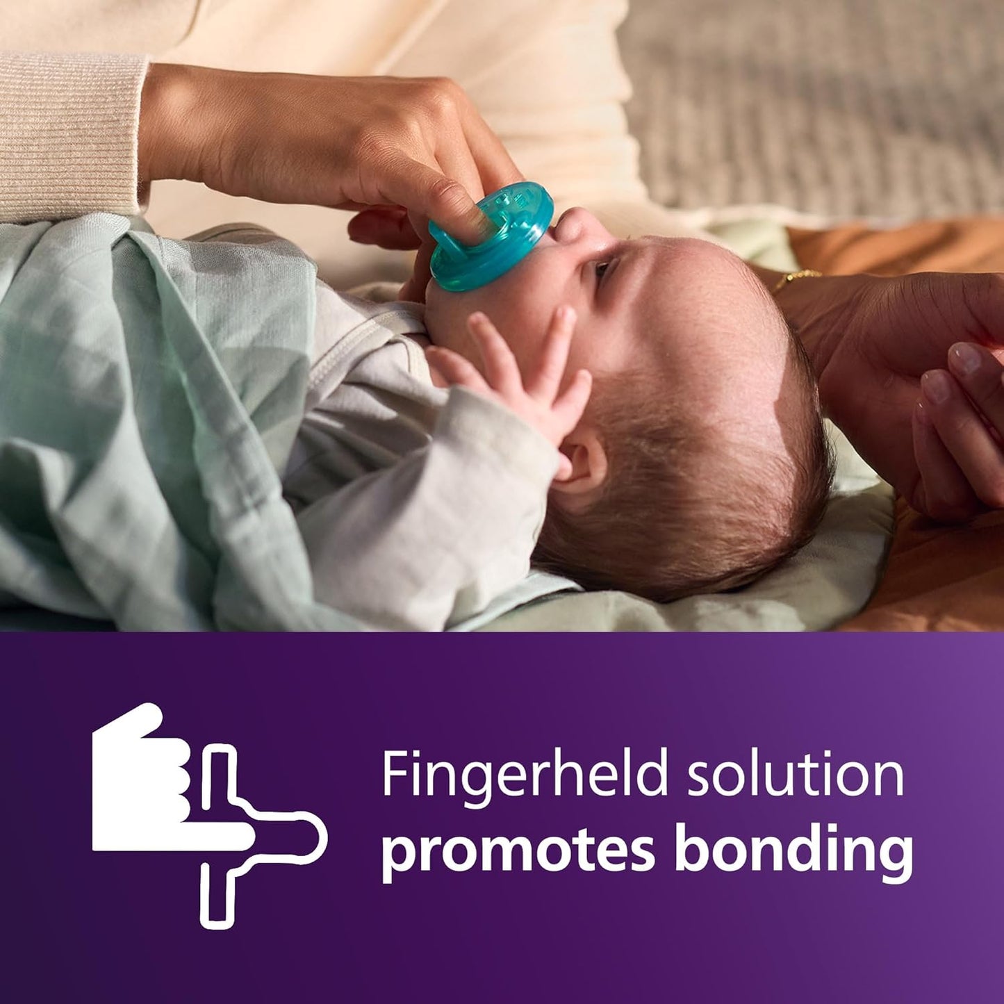 Philips Avent Soothie Baby Pacifiers - 100% Silicone, BPA-Free, Extra Durable, Green | 4 Pack for 0-3 Months