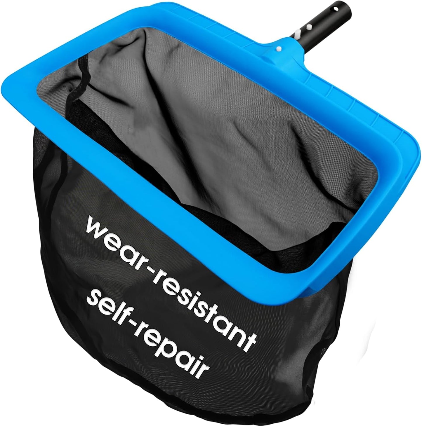 TidyMister Pool Skimmer Net - Self-Repair Fine Nylon Mesh Bag for Above & In-Ground Pools