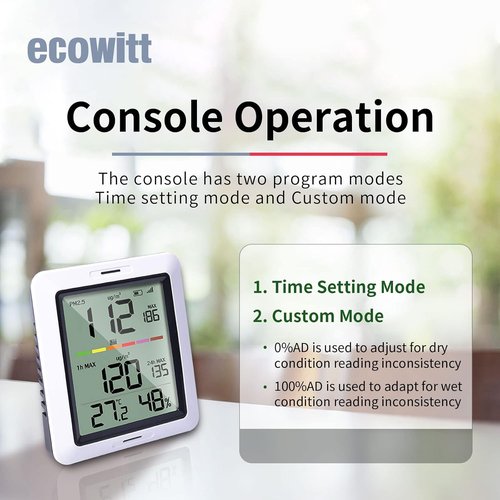 ECOWITT WH0291 Soil Moisture Tester - Digital LCD Display for Accurate Plant Care