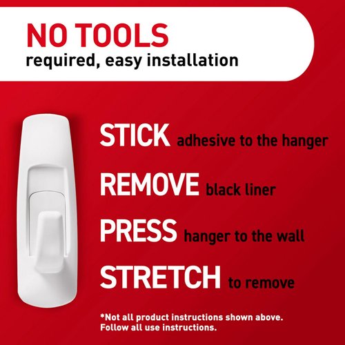 Command Large Utility Hooks, 14-Hooks, 24-Strips, Organize Damage-Free