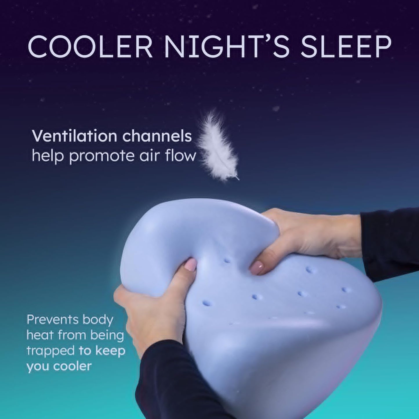 Contour Legacy Foam Support Pillow - Leg & Knee Relief for Side Sleepers | Soothing Comfort for Back, Hips, Joints