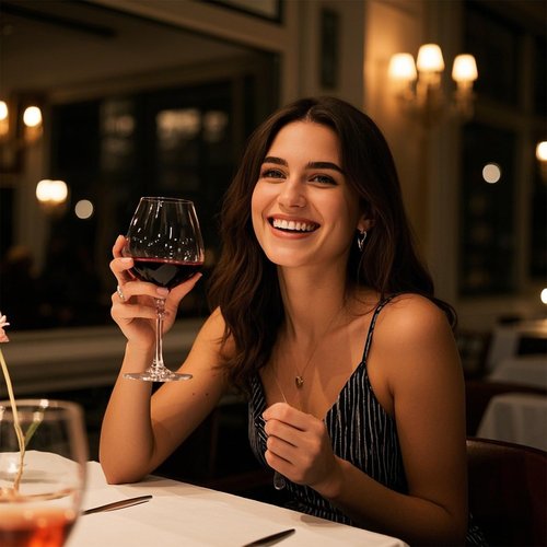 Haoxishui Burgundy Wine Glasses Set of 4-16oz Hand Blown White & Red Wine Glasses, Clear Lead-Free Glassware for Women, Men, Wedding Gifts & Birthday