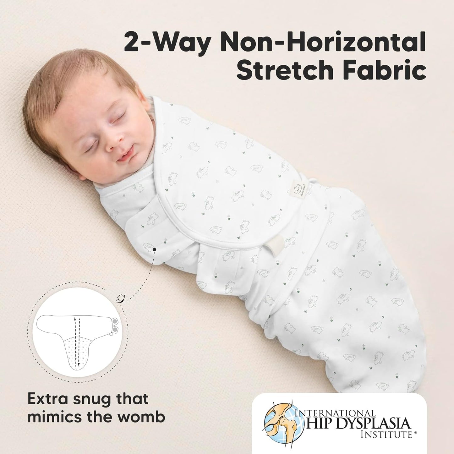 Organic Baby Swaddle Sleep Sacks by 3-Pack | Soft & Snug for Newborns 0-3 Months | Adorable Bunnies Design