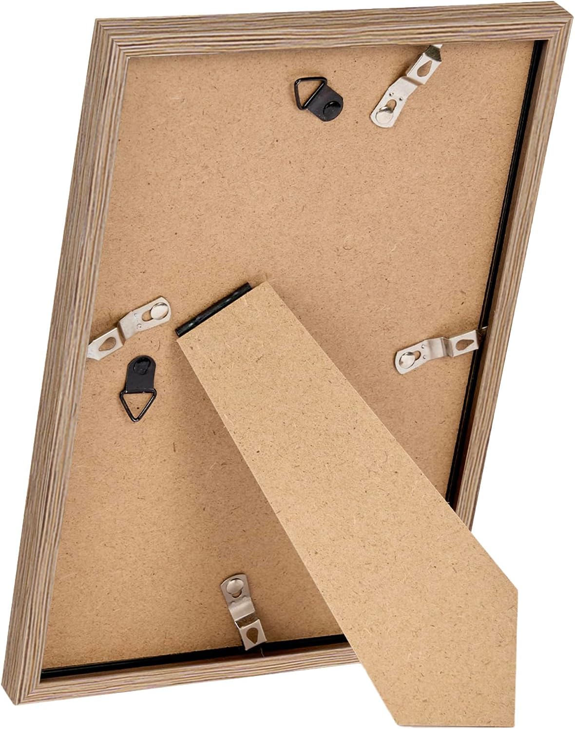 Rustic Brown Picture Frame by [Brand Name] - 8.5x11 Wall Mount or Tabletop Display | Durable Shatter-Resistant Plexiglass