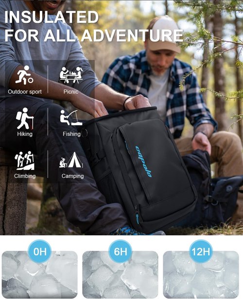 Capolo Insulated Cooler Backpack - Waterproof & Leak-Proof Design | Holds 36/45 Cans for Camping & Beach