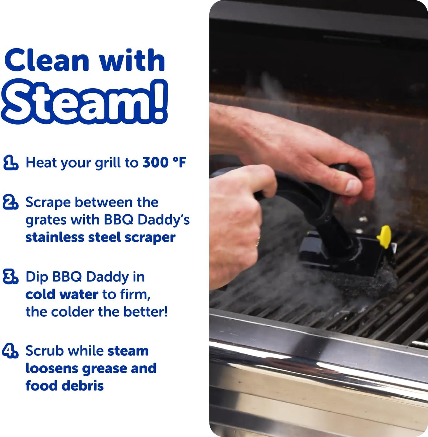 Scrub Daddy BBQ Bundle - Bristle-Free Grill Brush, Microfiber Towels & PowerPaste Cleaner